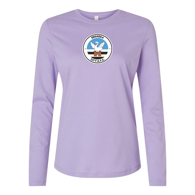 BELLA CANVAS Women’s  Swansea City Soccer Jersey Long Sleeve Tee